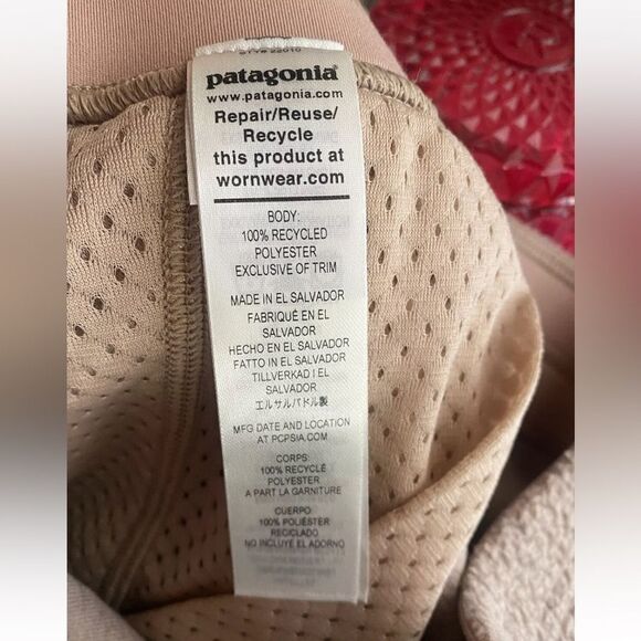 PATAGONIA Pans Womens Size Medium SHEARLING FLEECE CROPPED  Pampas Tan NWT - Picture 7 of 16